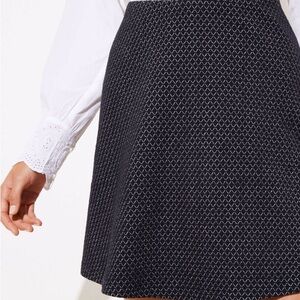 LOFT Plus | Black Diamond A-Line Skirt | Size 20 | NWT